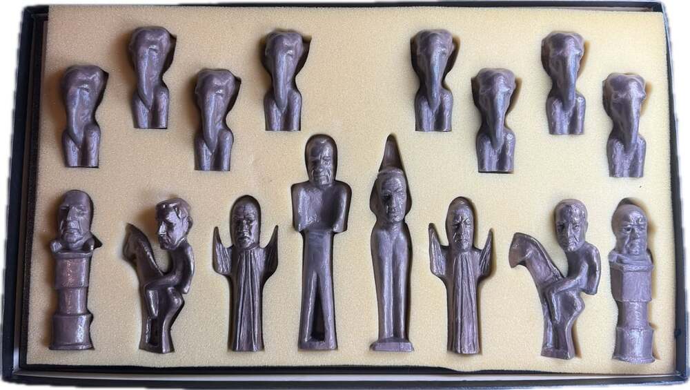 1972 Presidential Election Chess Set, Chess ‘72 by LRH feat. Nixon - Picture 3 of 11